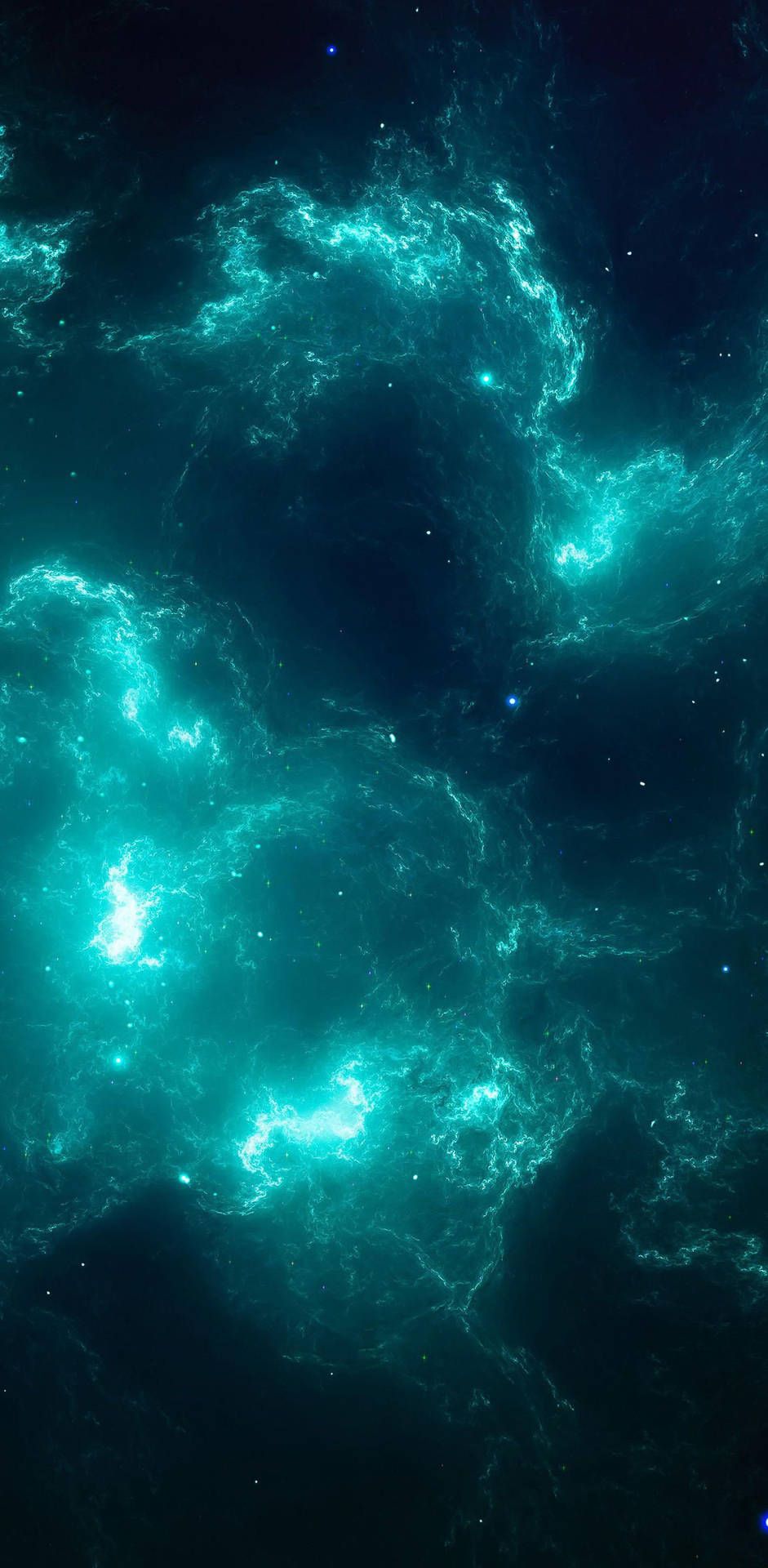 1440x2560 wallpaper of a blue nebula - Blue