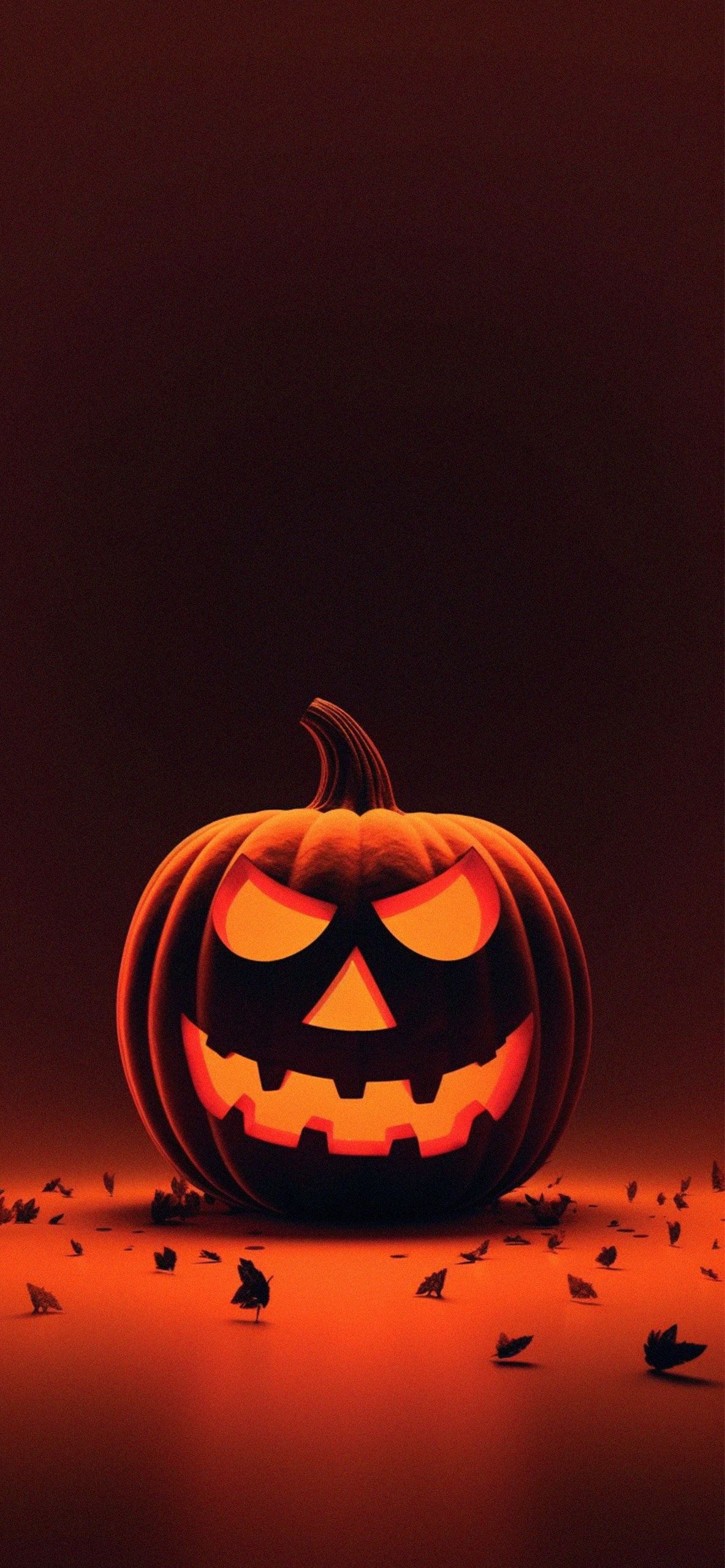 Halloween iPhone wallpaper with a pumpkin. - Halloween, spooky, cute Halloween