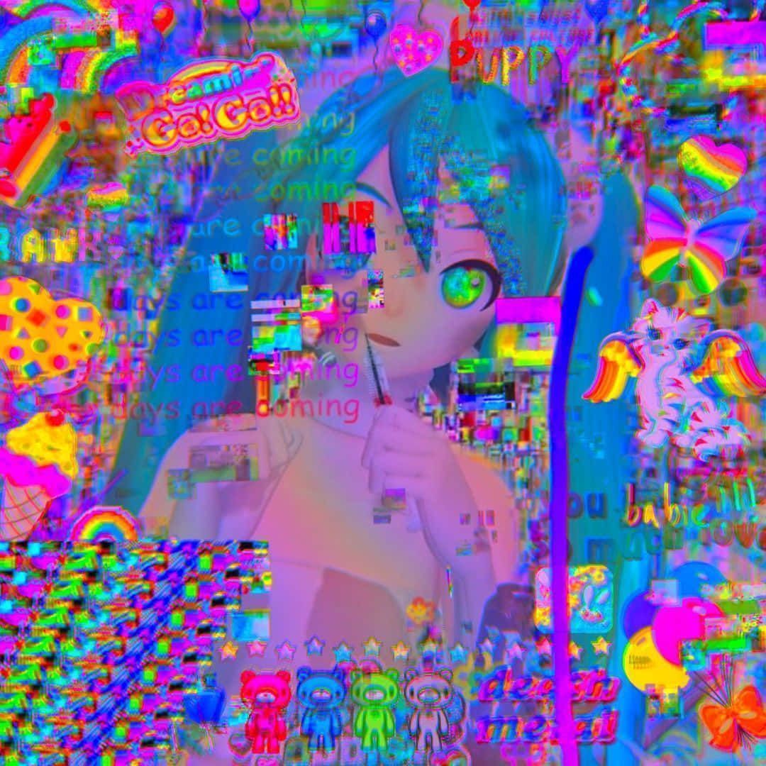 Download Experience a colorful and digital twist on traditional reality with Glitchcore!