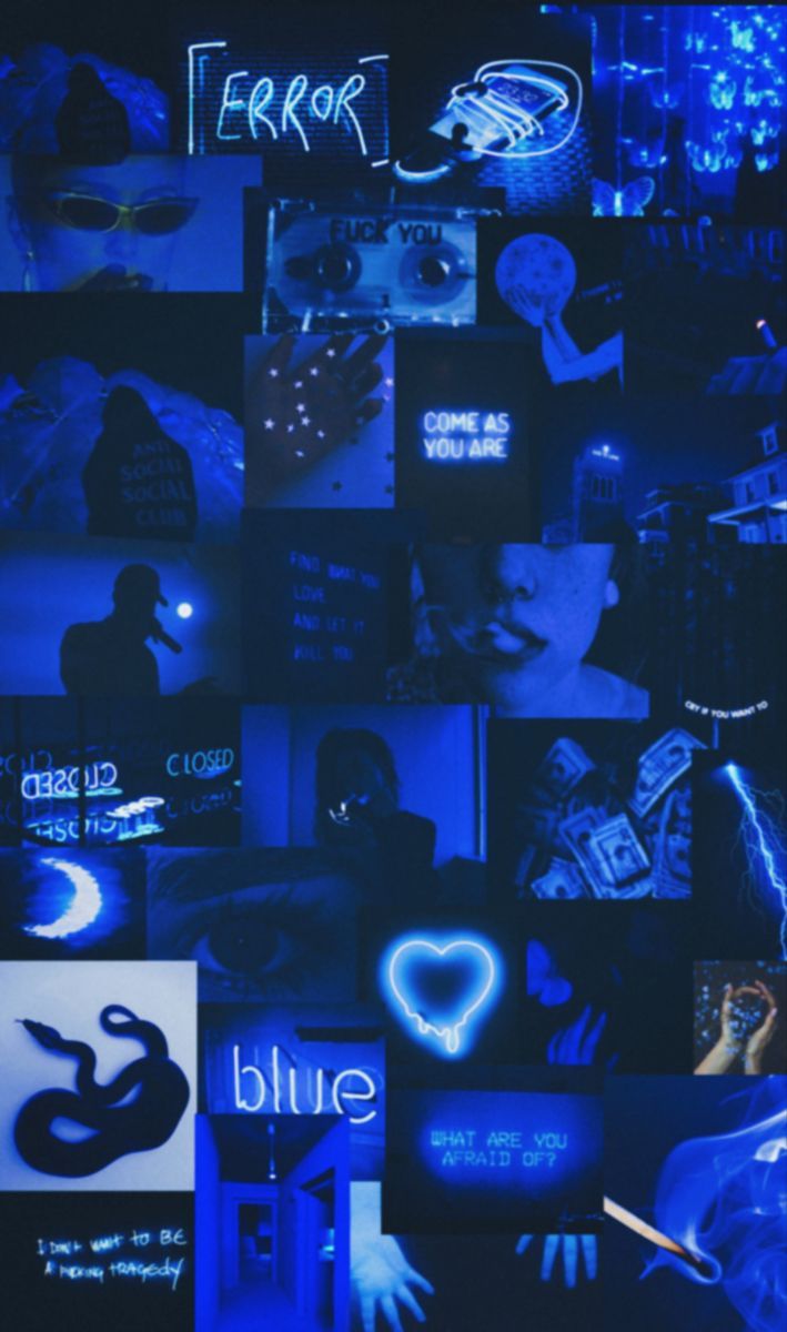 Aesthetic Blue Collage, Blue Aesthetic, Aesthetic Collage, Aesthetic Backgrounds, Blue Backgrounds, Blue Mood, Blue Mood Wallpaper, Mood Board, Mood Board Wallpaper - Blue