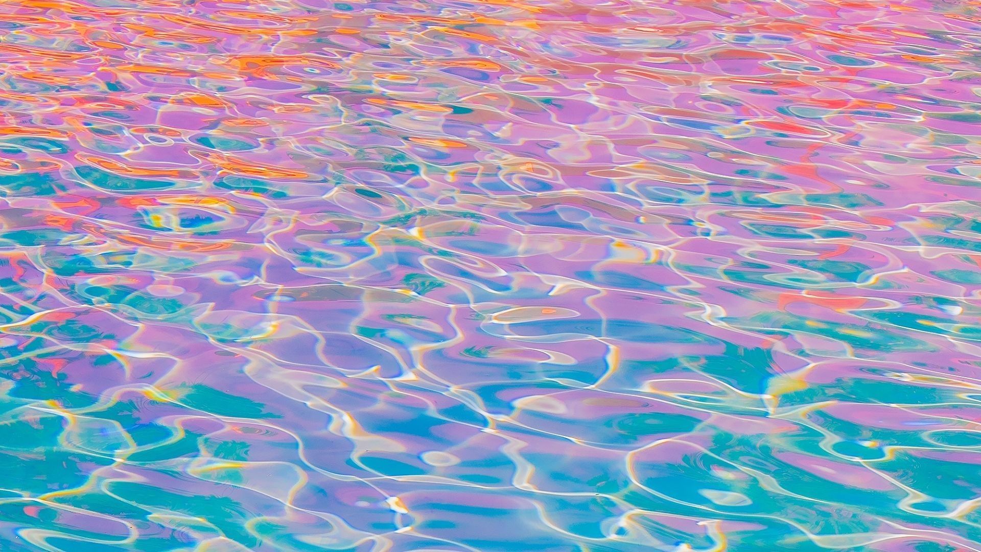 Pastel Blue Pink Minimalist Water Art HD Minimalist Wallpaper
