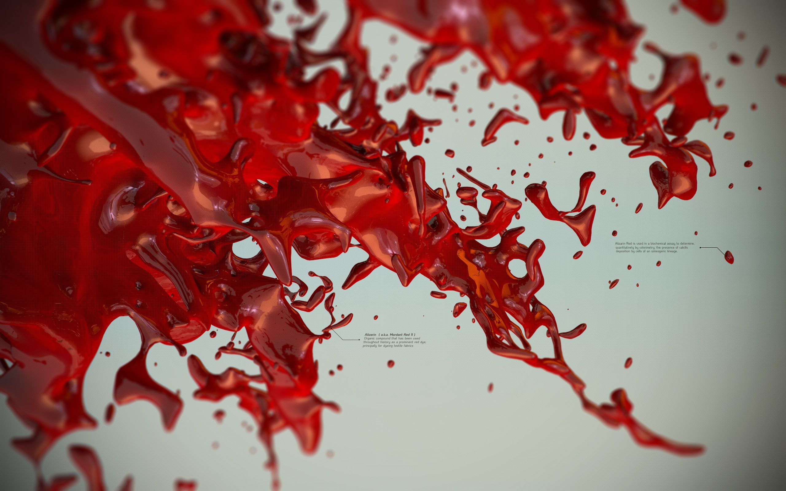 Wallpaper Blood 3D Graphics Abstraction 2560x1600