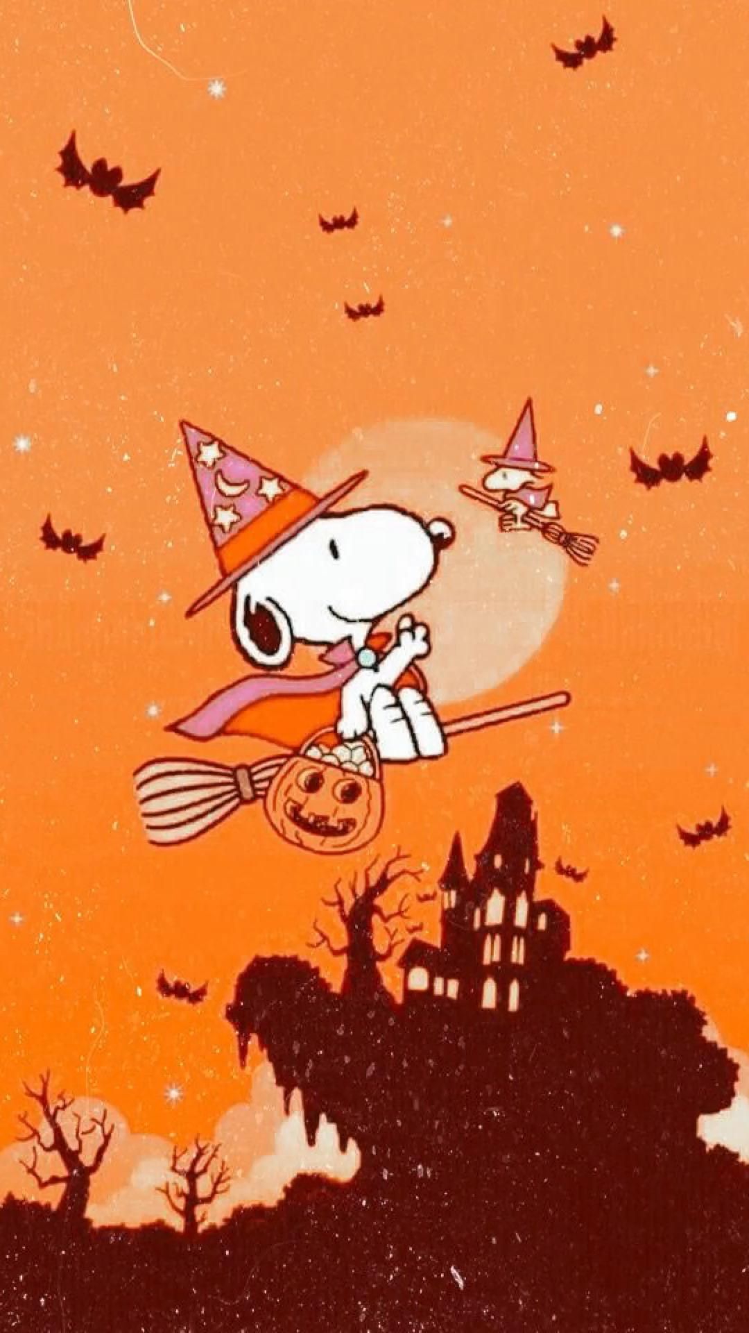 IPhone Wallpaper Halloween Snoopy with high-resolution 1080x1920 pixel. You can use this wallpaper for your iPhone 5, 6, 7, 8, X, XS, XR backgrounds, Mobile Screensaver, or iPad Lock Screen - Charlie Brown, Halloween