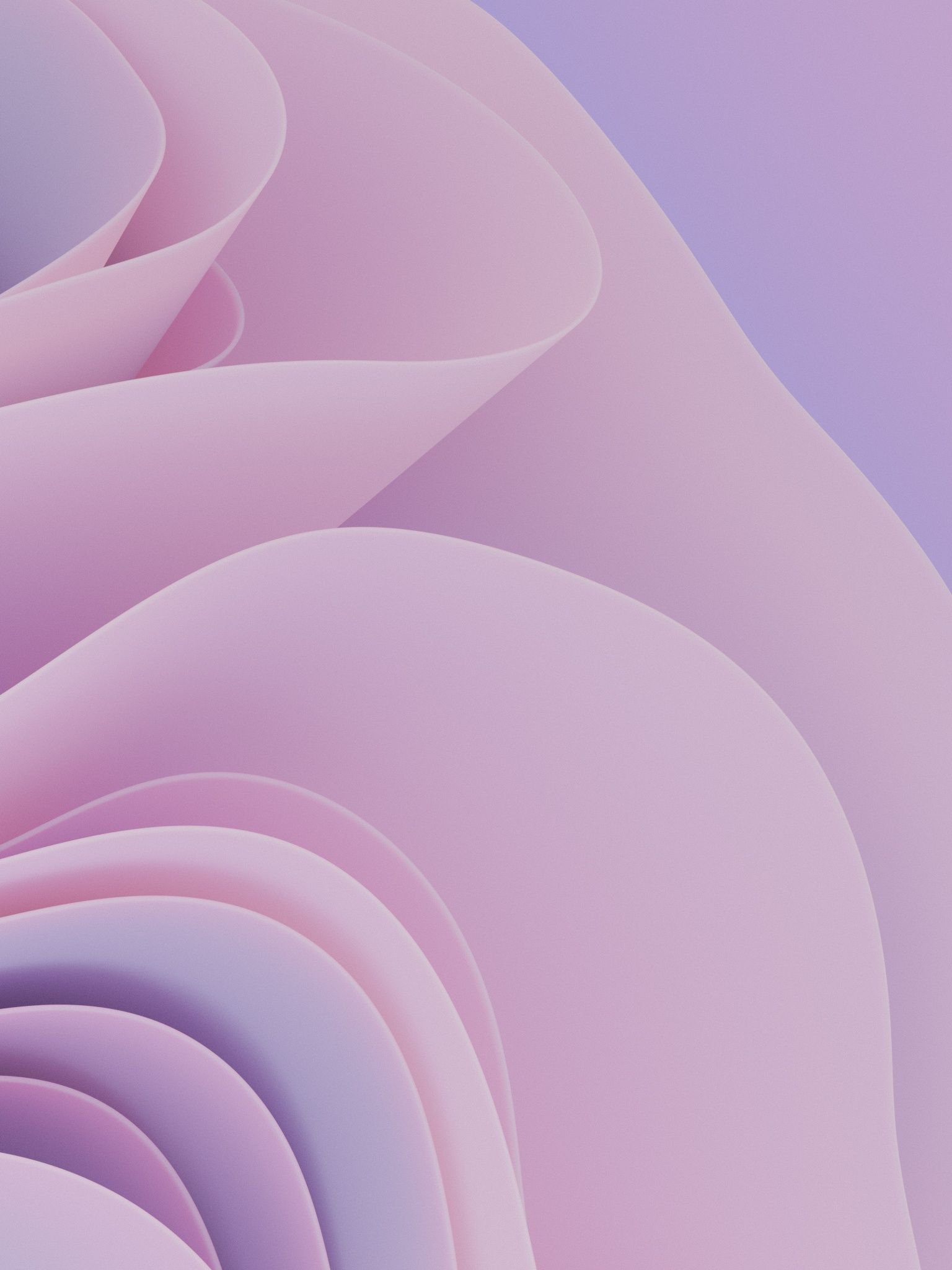 3D Render Wallpaper 4K, Waves, Girly, Pink abstract