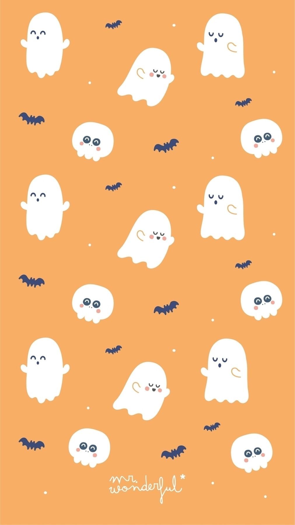 Halloween Ghost Aesthetic Wallpaper