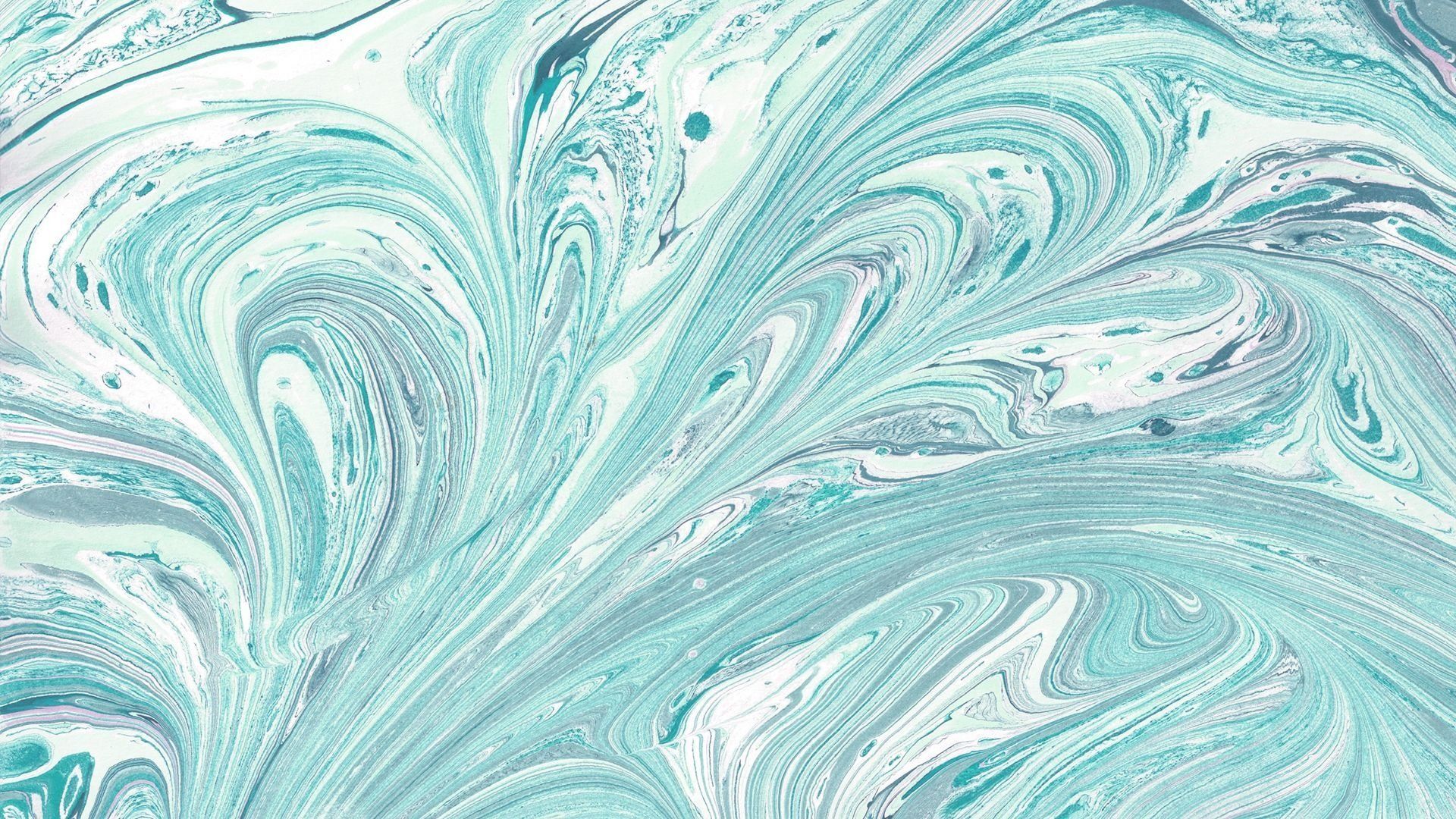 A close up of an abstract marble pattern - Turquoise, teal, marble, blue