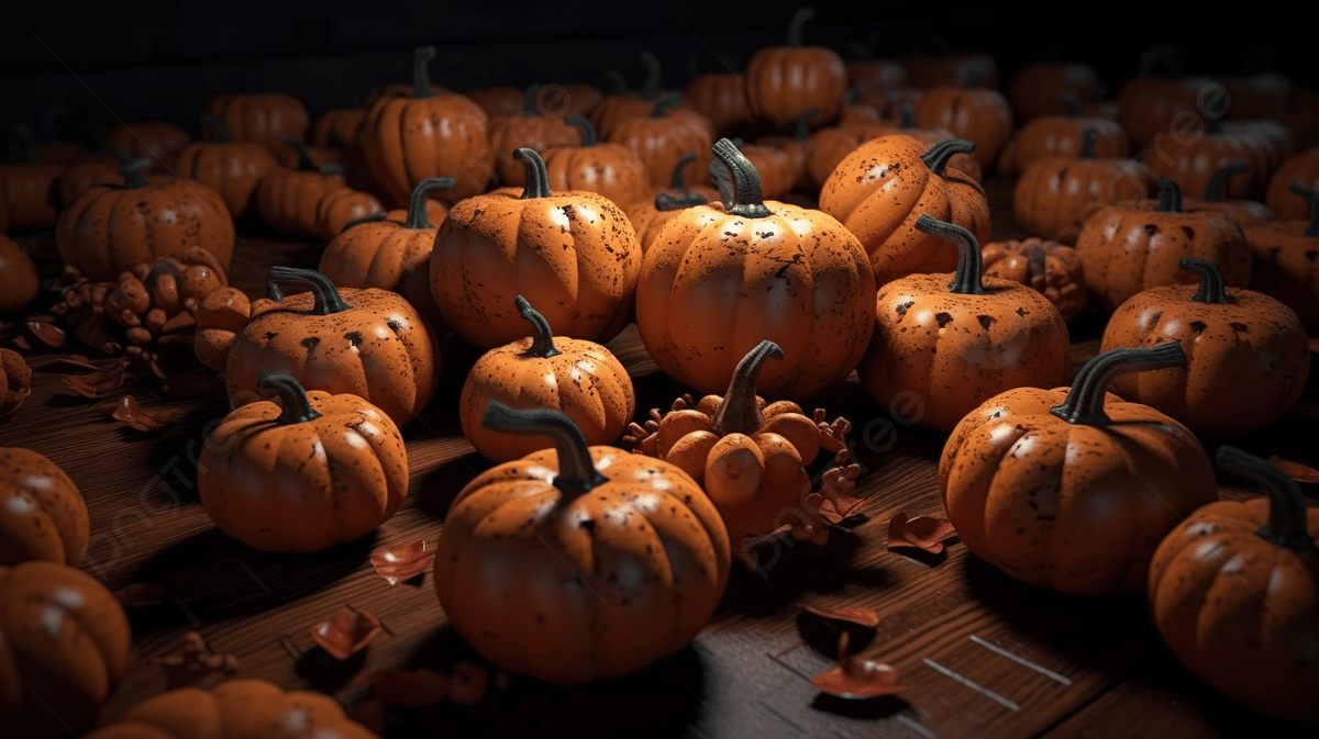 3D Pumpkin Wallpaper Background, Dxoed, 3D Rendering Halloween Pumpkins Background, HD Photography Photo Background Image And Wallpaper for Free Download