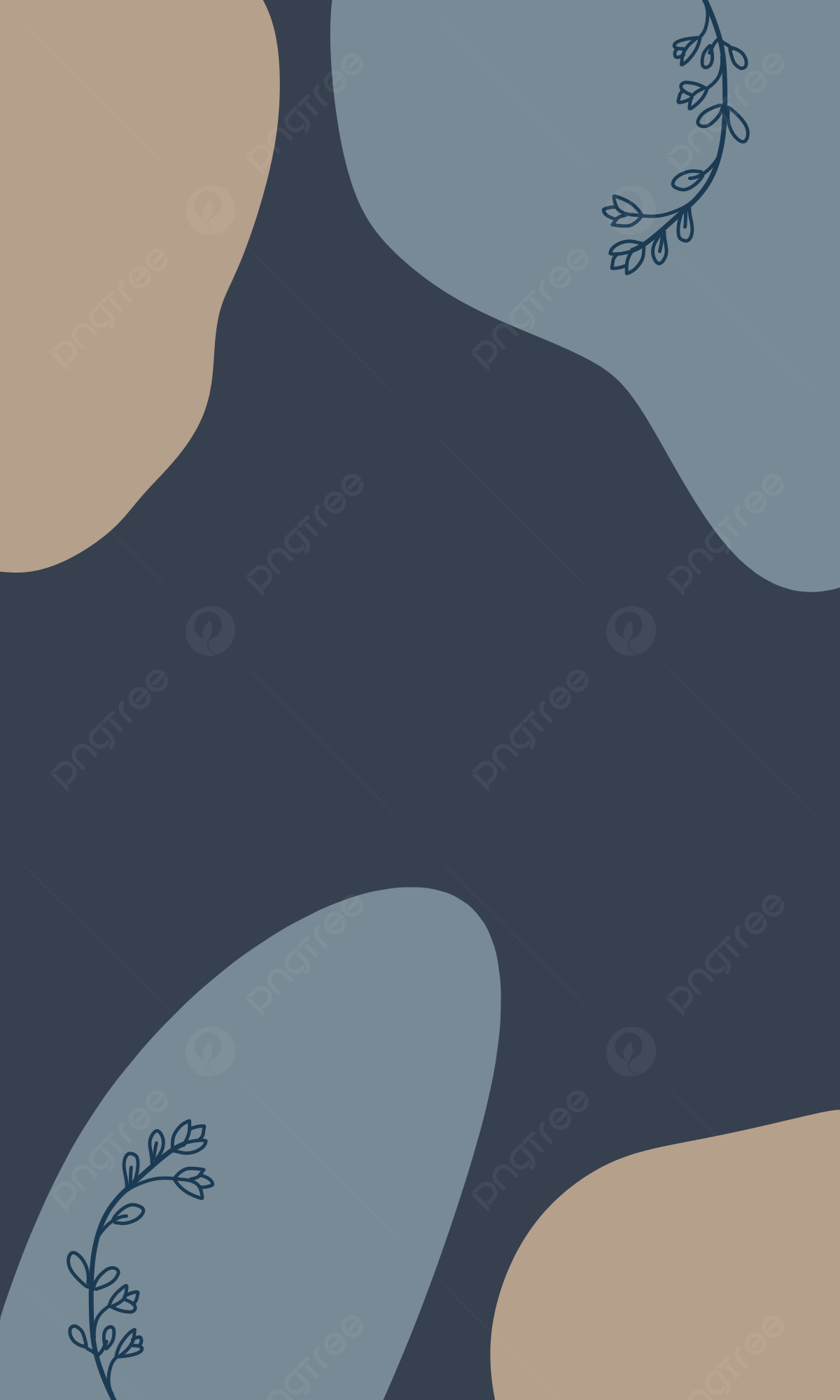 Aesthetic Brown And Blue Background